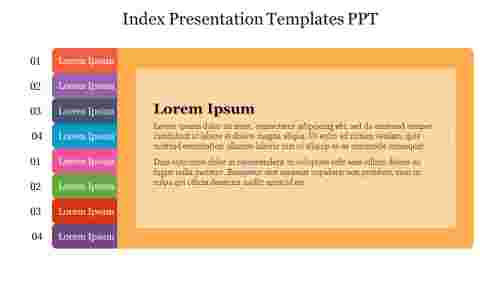 Index Presentation Templates PPT